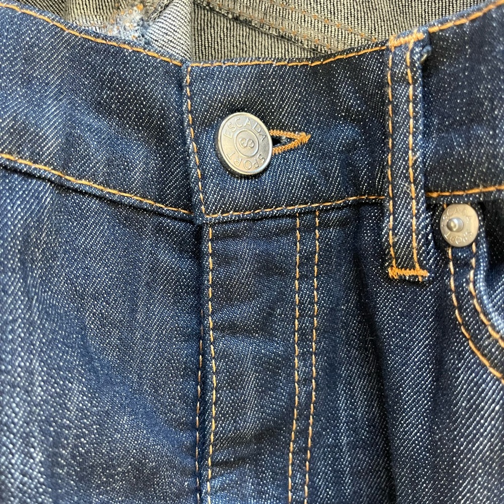 Escada Dark Indigo Flare Jeans - Picture 3 of 13